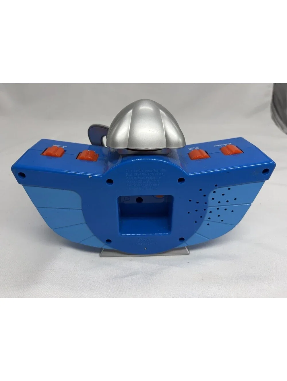 Disney Toy Story Buzz Lightyear Analog AM/FM Clock Radio, Blue/Silver Plastic